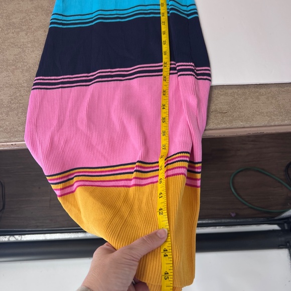 skies are blue striped ribbed tank dress in rainbow new size small - Picture 8 of 9